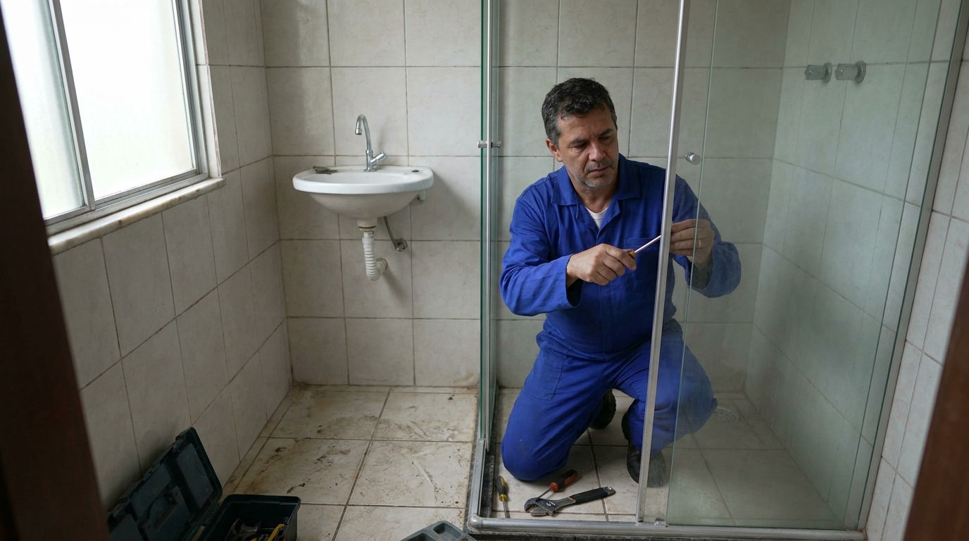 Reparo de box de vidro em Serra‑ES